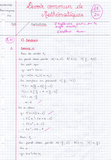 Maths en première S