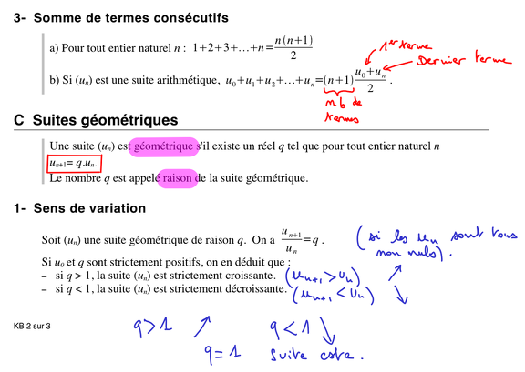 Maths en première S